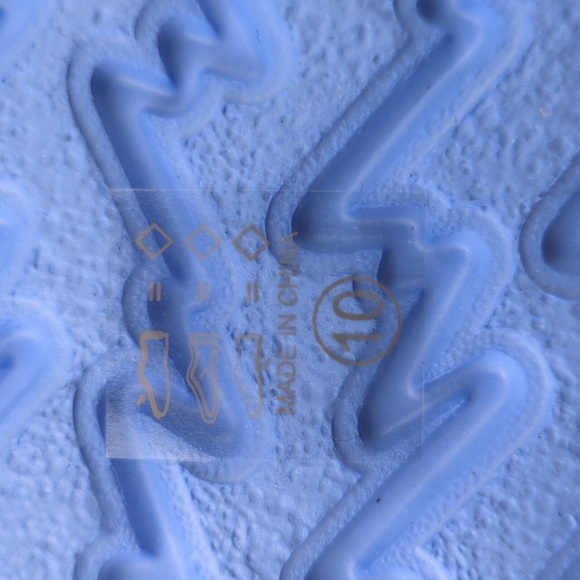 Funky Monkey Eva Flip Flops Sky Blue sz 10 - Picture 10 of 10